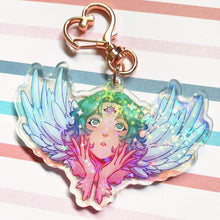 Load image into Gallery viewer, Love Crush: Green | Holo Acrylic Keychain