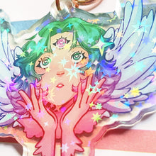 Load image into Gallery viewer, Love Crush: Green | Holo Acrylic Keychain