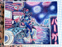 Load image into Gallery viewer, Easygoing Rider | Mixed Media Original
