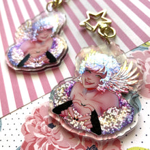Load image into Gallery viewer, Heart Shoter | Holo Acrylic Keychain

