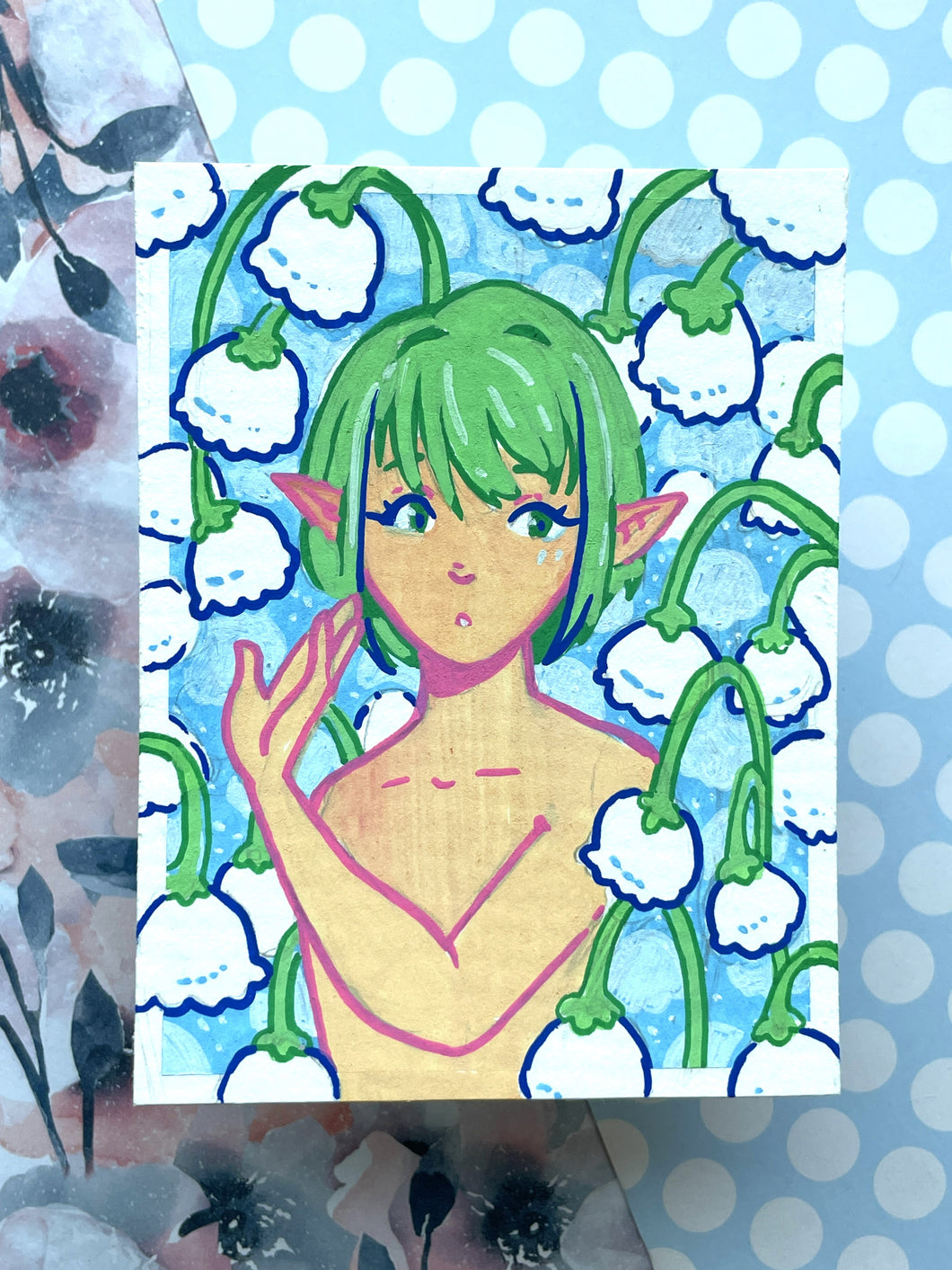 Lily of the Valley | Original Posca Card