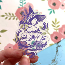 Load image into Gallery viewer, Tea Time Witch | Clear Sticker
